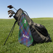 Clan Malcolm Tartan Golfhanddoek (Groen)