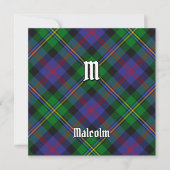 Clan Malcolm Tartan Kaart (Voorkant)