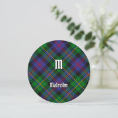 Clan Malcolm Tartan Kaart (Staand voorkant)