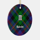 Clan Malcolm Tartan Keramisch Ornament (Rechts)