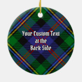 Clan Malcolm Tartan Keramisch Ornament (Achterkant)