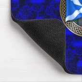 Clan Malcolm Tartan Knot & Flag Muismat (Hoek)