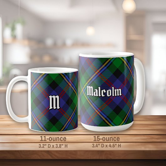 Clan Malcolm Tartan Koffiemok