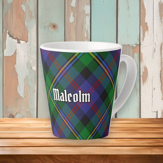 Clan Malcolm Tartan Latte Mok