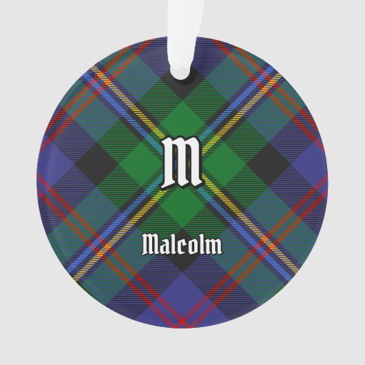 Clan Malcolm Tartan Ornament (voorkant)