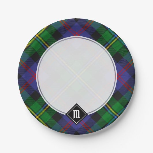 Clan Malcolm Tartan Papieren Bordje (Voorkant)