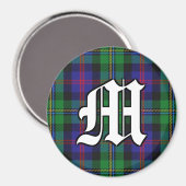 Clan Malcolm Tartan Pset Accents Magneet (Voorkant / Achterkant)