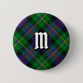 Clan Malcolm Tartan Ronde Button 5,7 Cm (Voorkant)