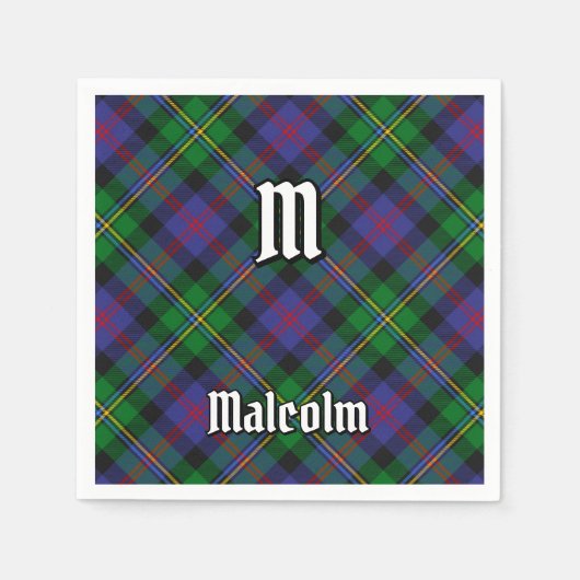 Clan Malcolm Tartan Servet (Voorkant)