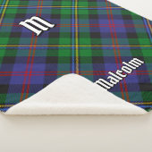 Clan Malcolm Tartan Sherpa Deken (3/4)