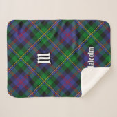 Clan Malcolm Tartan Sherpa Deken (Voorkant (horizontaal))
