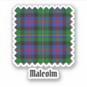 Clan Malcolm Tartan Sticker (Voorkant)