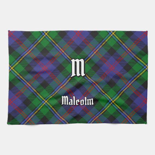 Clan Malcolm Tartan Theedoek (Horizontaal)