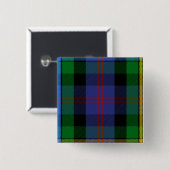 Clan Malcolm Tartan Vierkante Button 5,1 Cm (Voorkant /achterkant)