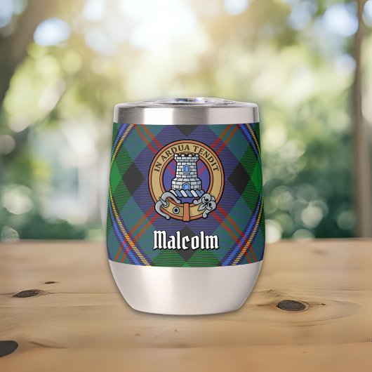 Clan Malcolm Wapen over Tartan