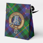 Clan Malcolm Wapen over Tartan Bedankdoosjes (Achterkant)