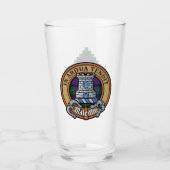 Clan Malcolm Wapen over Tartan Glas (Voorkant)