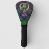 Clan Malcolm Wapen over Tartan Golfheadcover (Voorkant)