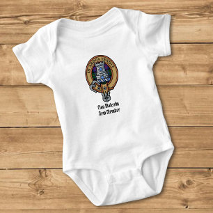 Clan Malcolm Wapen over Tartan Romper