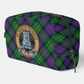 Clan Malcolm Wapen over Tartan Toilettasje (Rechterhoek)