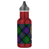 Clan Malcolm Wapen over Tartan Waterfles (Links)