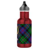 Clan Malcolm Wapen over Tartan Waterfles (Rechts)