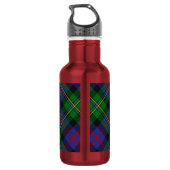 Clan Malcolm Wapen over Tartan Waterfles (Achterkant)