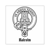Clan Malcolm Wapen Rubberstempel (Afrduk)