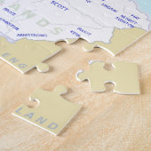 Clan Map of Scotland Jigzaag Puzzle Legpuzzel (Zijkant)