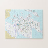 Clan Map of Scotland Jigzaag Puzzle Legpuzzel (Horizontaal)