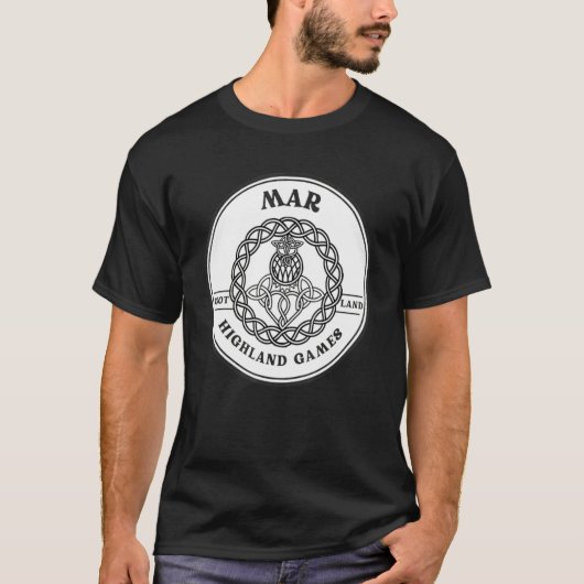 Clan Mar Scottish Thistle Highland Games T-shirt (Voorkant)