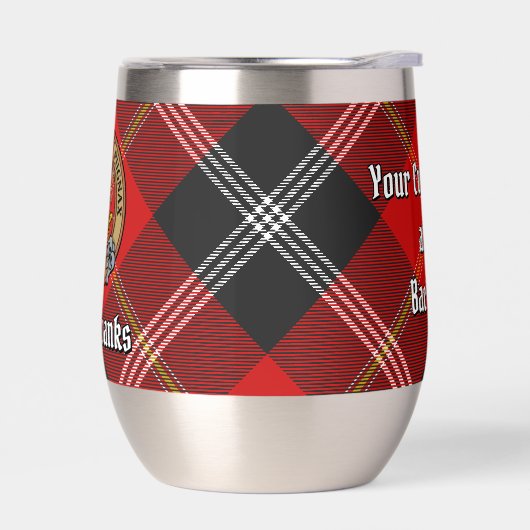 Clan Marjoribanks Crest over Tartan (Links)