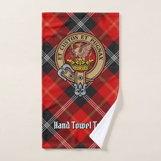 Clan Marjoribanks Crest over Tartan Bad Handdoek (Handdoek)