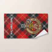 Clan Marjoribanks Crest over Tartan Bad Handdoek (Handdoek)