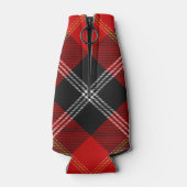 Clan Marjoribanks Crest over Tartan Flesjeskoeler (Achterkant)