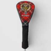 Clan Marjoribanks Crest over Tartan Golfheadcover (Voorkant)