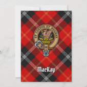 Clan Marjoribanks Crest over Tartan Kaart (Achterkant)