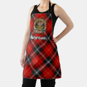Clan Marjoribanks Crest over Tartan Schort (Insitu)