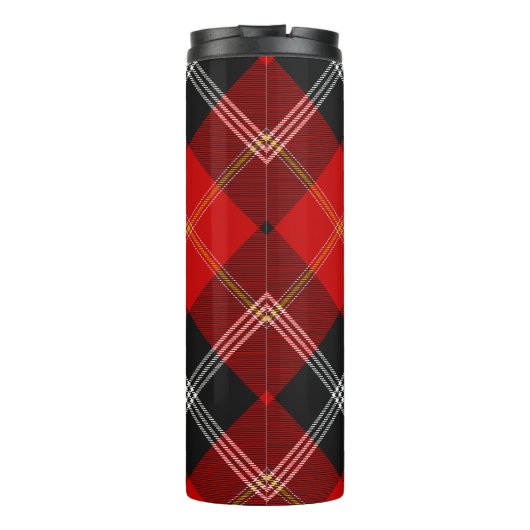 Clan Marjoribanks Crest over Tartan Thermosbeker (Achterkant)