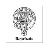 Clan Marjoribanks Crest Zelfinktende Stempel (Design)