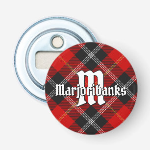 Clan Marjoribanks Tartan Button Flesopener