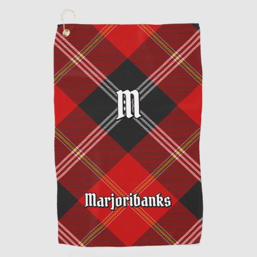 Clan Marjoribanks Tartan Golfhanddoek (Voorkant)