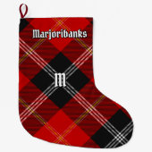Clan Marjoribanks Tartan Grote Kerstsok (Voorkant)