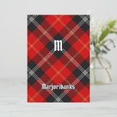Clan Marjoribanks Tartan Kaart (Staand voorkant)