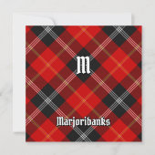 Clan Marjoribanks Tartan Kaart (Voorkant)
