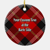Clan Marjoribanks Tartan Keramisch Ornament (Achterkant)
