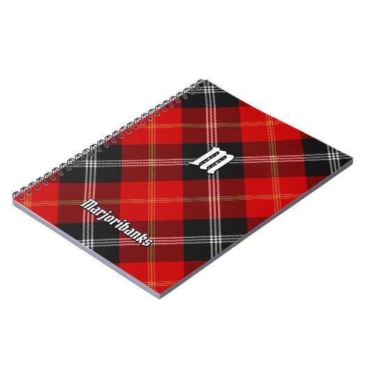 Clan Marjoribanks Tartan Notitieboek (Linkerzijde)