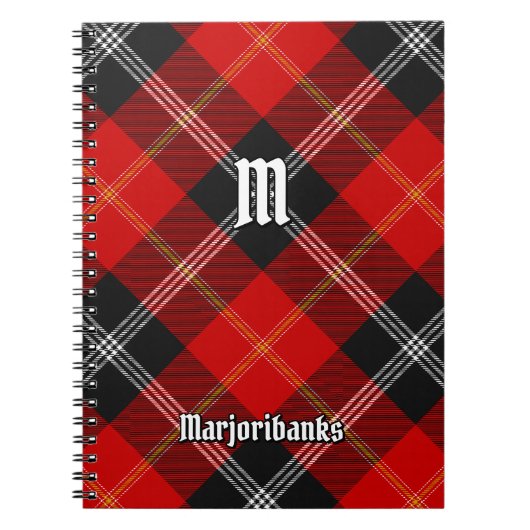 Clan Marjoribanks Tartan Notitieboek (Voorkant)
