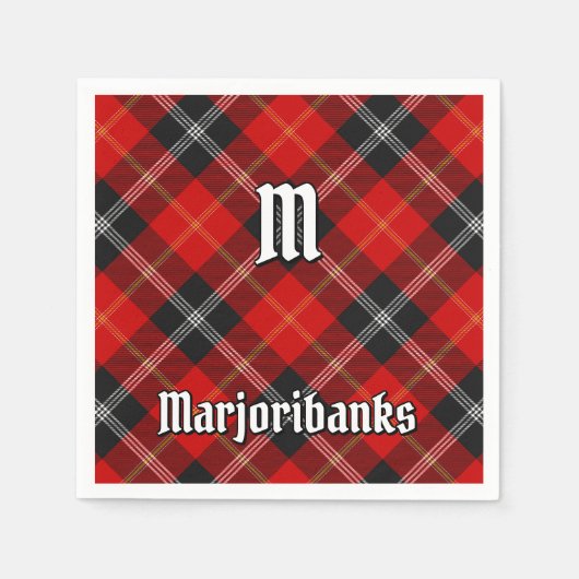 Clan Marjoribanks Tartan Servet (Voorkant)