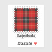 Clan Marjoribanks Tartan Sticker (Vel)